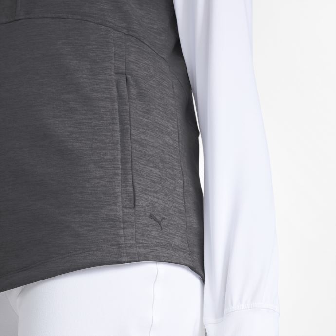 Noir Heather Puma Canada Cloudspun Daybreak Veste De Golf Pour Femme
