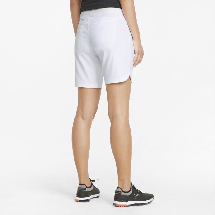 Short De Golf Puma Canada Bermuda Blanc Brillant Pour Femme