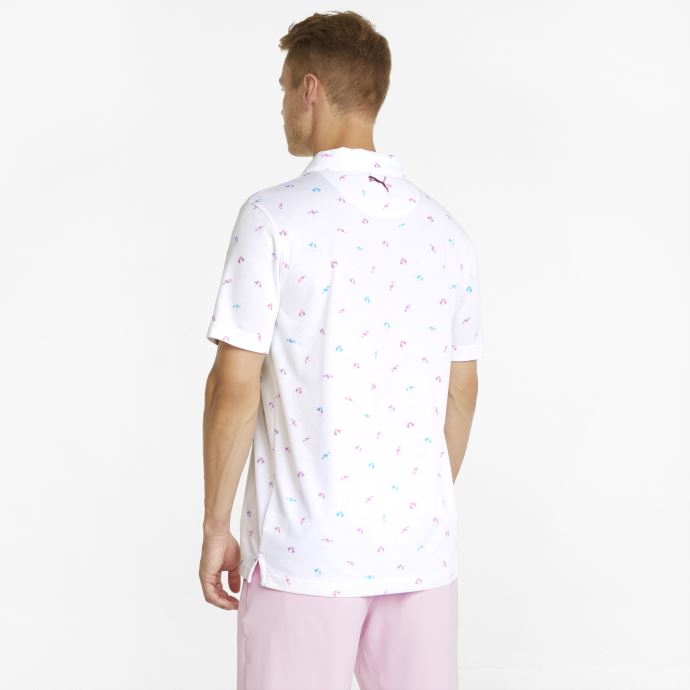 Polo De Golf Ap Dancing Parapluies Pour Hommes Blanc Brillant-bleu Alger Puma Canada