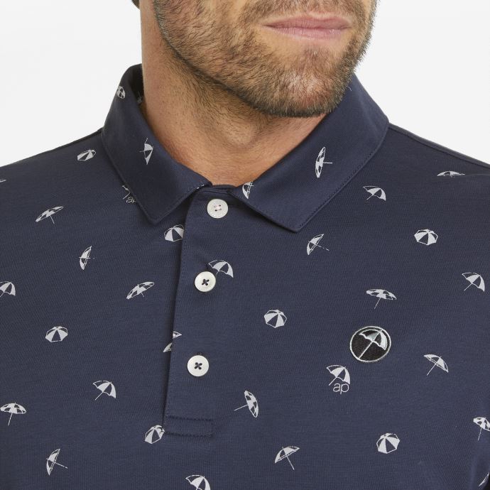 Puma Canada Ap Dancing Parapluies Polo De Golf Pour Hommes Marine Blazer-gris Mirage
