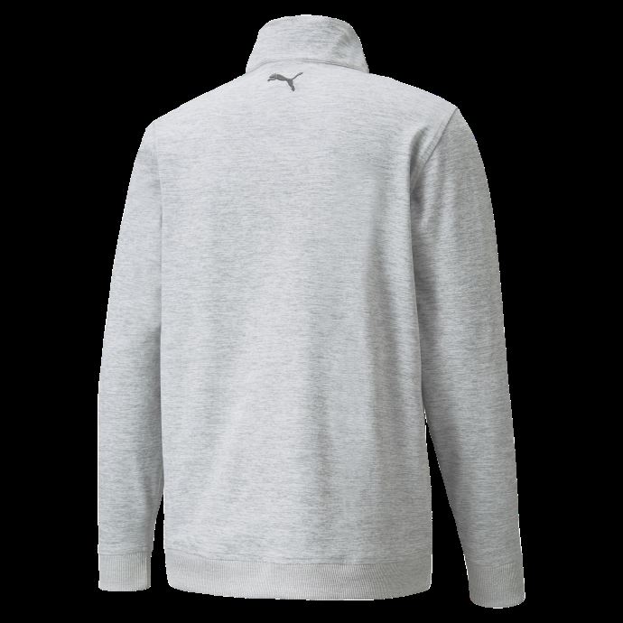 Puma Canada Ap Cloudspun Castle Chandail De Golf à Quart De Zip Pour Hommes Gris Mirage Chiné
