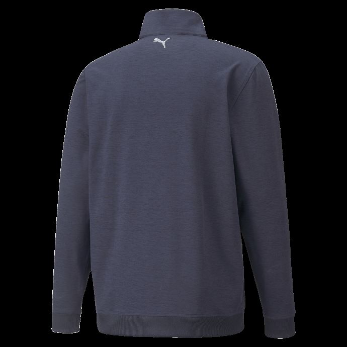 Chandail De Golf Puma Canada X Arnold Palmer Cloudspun Castle à Fermeture éclair Pour Homme Blazer Bleu Marine Chiné
