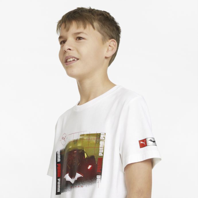 Puma Canada X Batman Graphique Jeunesse Tee Blanc
