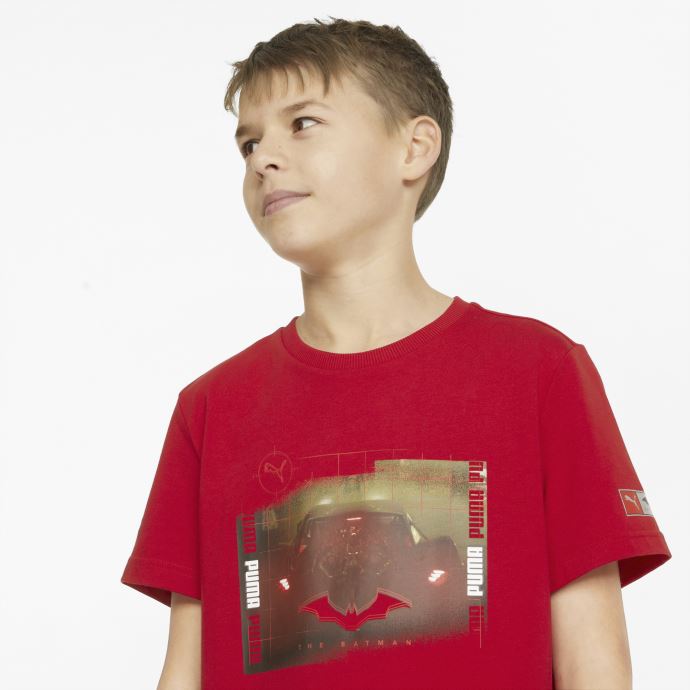 Barbados Cerise Puma Canada X Batman Graphique Jeunesse Tee
