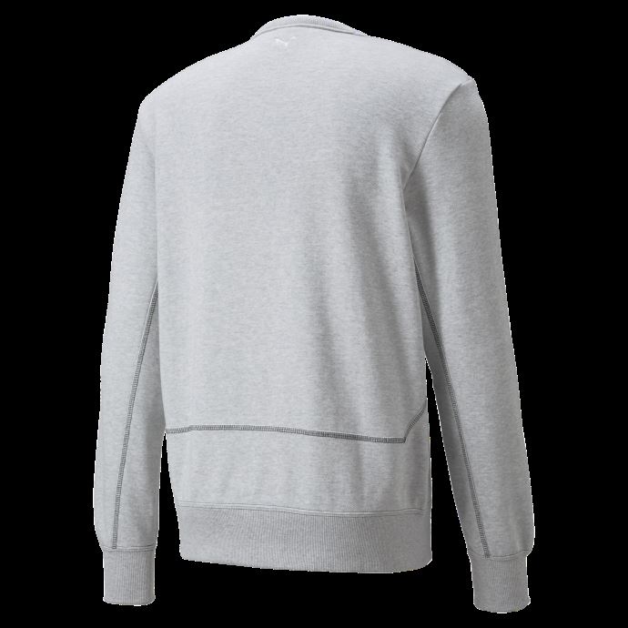 Pull De Basket-ball Pivot Crew Emb Pour Homme Puma Canada Gris Clair Chiné

