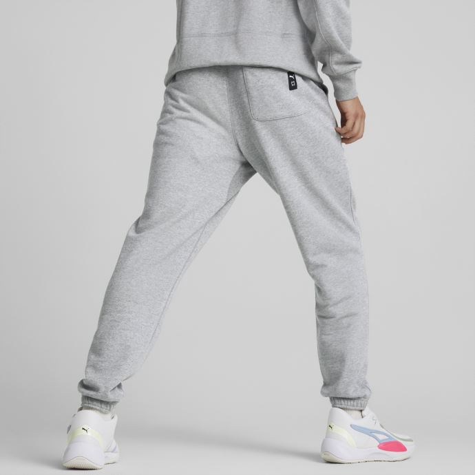 Pantalon De Survêtement De Basketball Pivot Emb Pour Homme Puma Canada Gris Chiné-gris Chiné