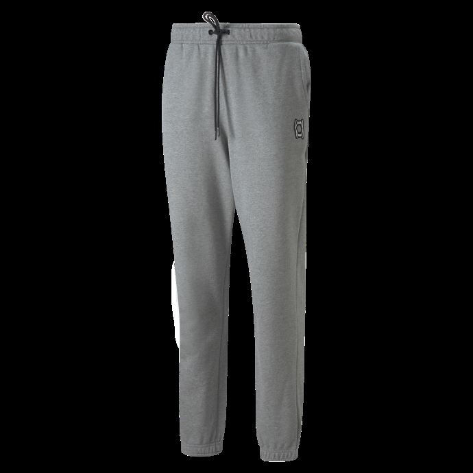 Pantalon De Survêtement De Basketball Puma Canada Pivot Emb Pour Hommes Gris Chiné-gris Chiné
