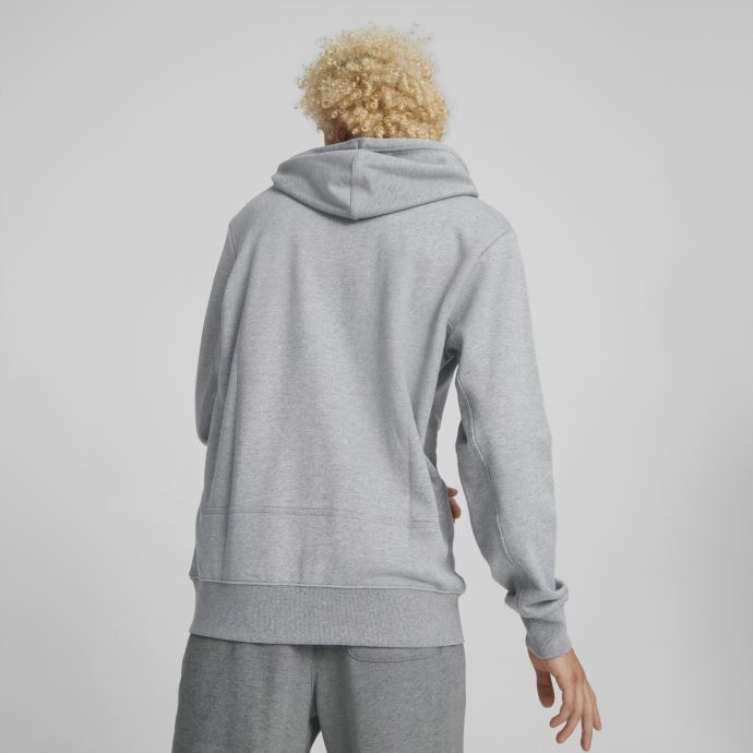 Sweat à Capuche Puma Canada Pivot Emb Basketball Gris Clair Chiné Pour Homme