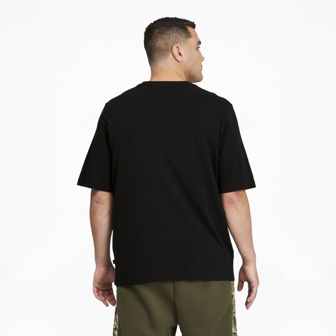 T-shirt Puma Canada Classics Logo Noir-blanc Pour Homme Bt