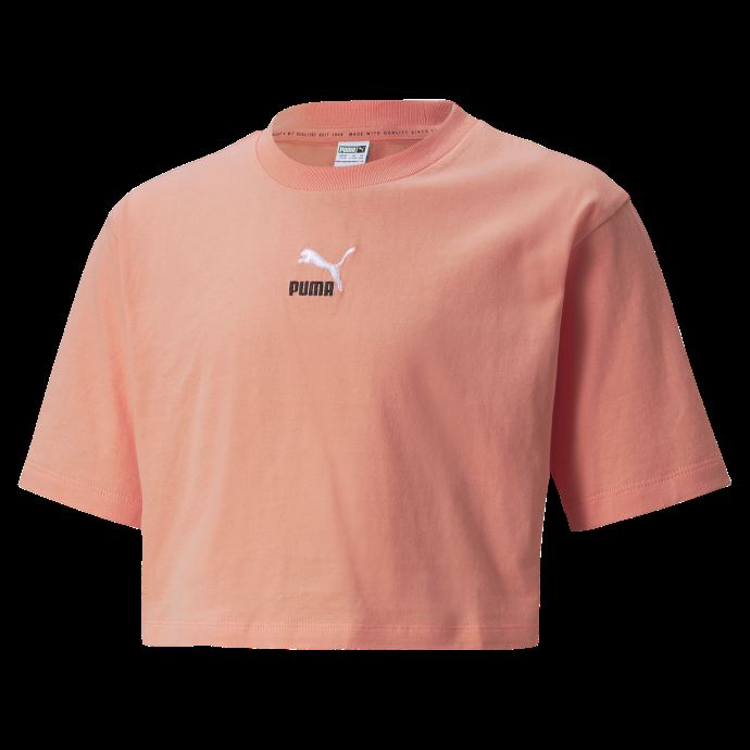 T-shirt Court Pour Jeunes Puma Canada Grl Rose Pêche
