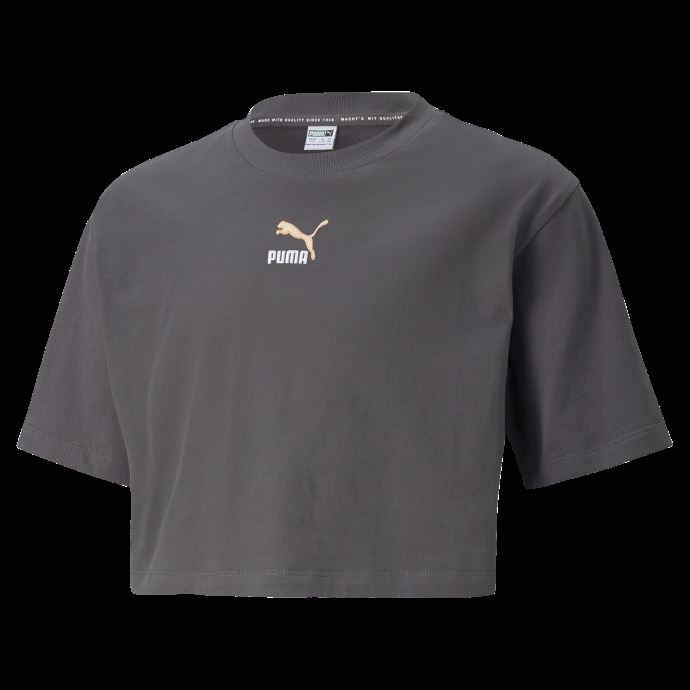 Asphalte Puma Canada Grl Cropped Jeunesse Tee
