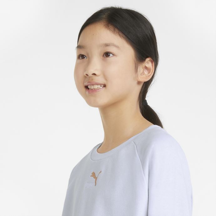 Puma Canada Arctic Ice Grl Chandail Court à Col Ras Du Cou Pour Jeunes
