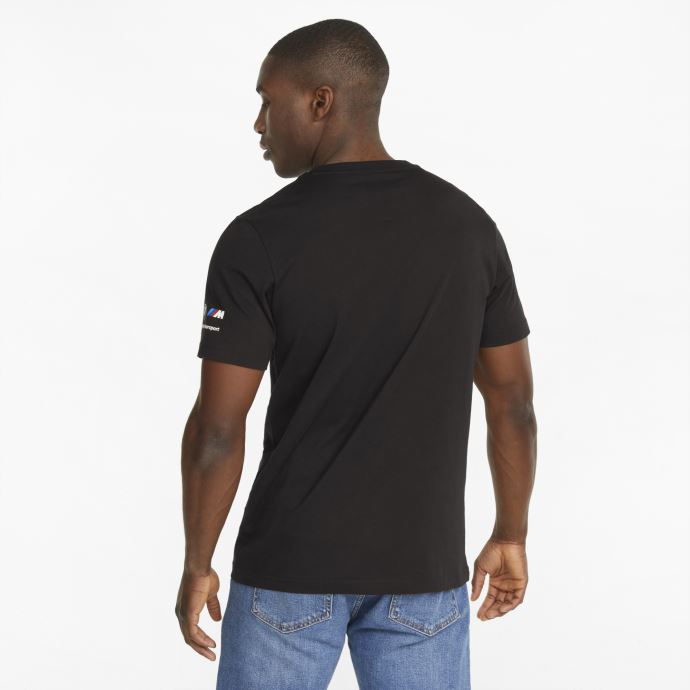 Puma Canada Bmw M Motorsport Logo Hommes T-shirt Coton Noir