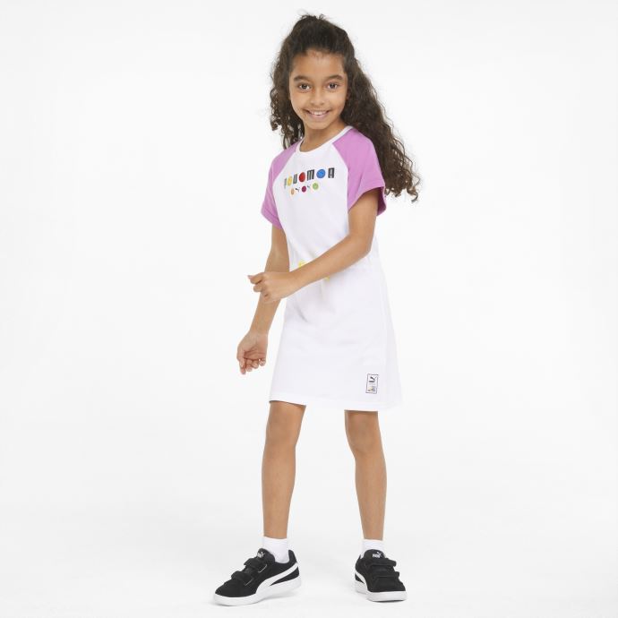 Robe T-shirt Enfant Puma Canada X Smileyworld Blanc
