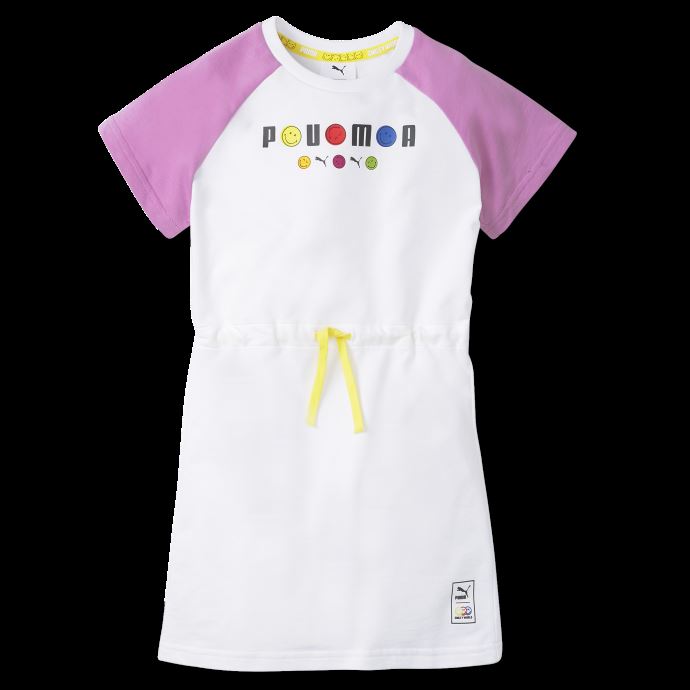 Robe T-shirt Enfant Puma Canada X Smileyworld Blanc
