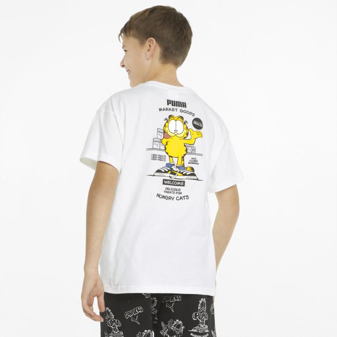 Puma Canada X Garfield T-shirt Enfant Graphique Blanc