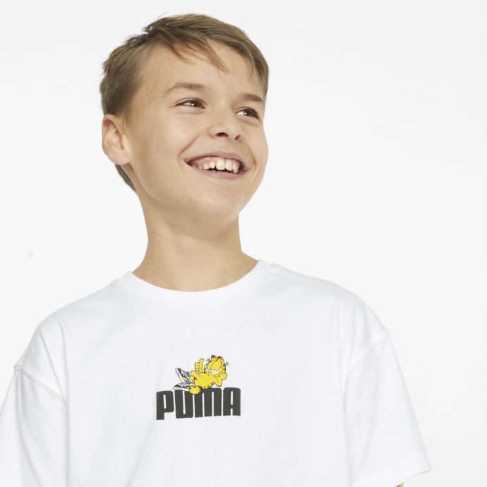 Puma Canada X Garfield T-shirt Enfant Graphique Blanc
