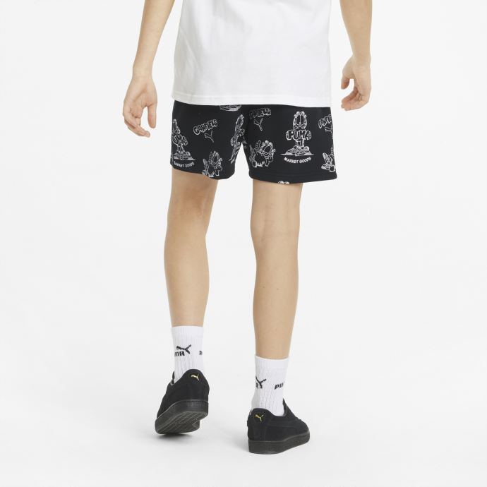 Puma Canada X Garfield Short Enfant Imprimé Noir-aop