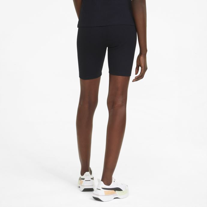 Puma Canada Leggings Courts Côtelés Noirs Classiques Pour Femmes
