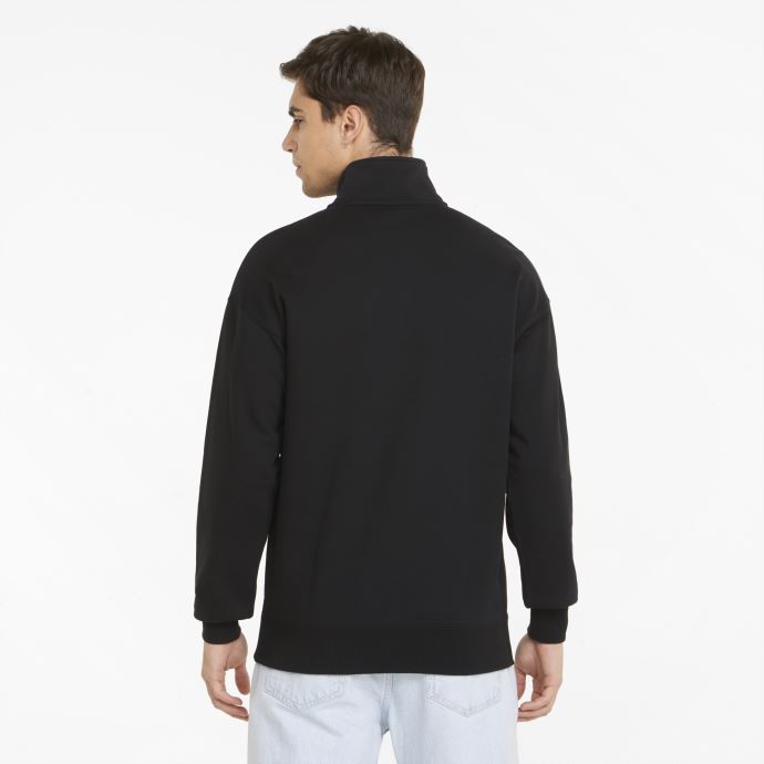 Chandail D'entraînement Classique à Demi-zip Et Col Rond Pour Hommes Noir Puma Canada
