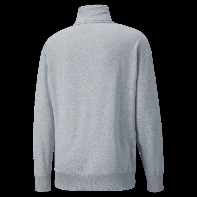Chandail D'entraînement Classique à Demi-zip Pour Hommes à Col Rond Puma Canada Gris Clair Chiné
