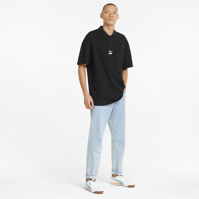 Polo Puma Canada Classics Boxy Zip Homme Noir
