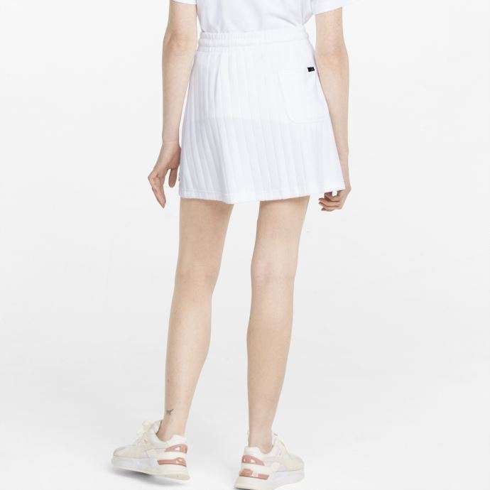 Jupe Puma Canada Centre-ville En Tissu éponge Blanc Pour Femme
