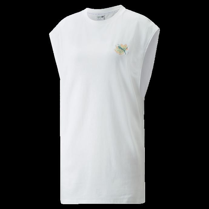 Débardeur Surdimensionné à Fleurs Cachées Pour Femmes Blanc Puma Canada
