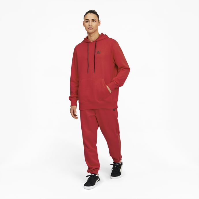 Puma Canada X Tmc Daily Hussle Sweat à Capuche Haut Risque Rouge
