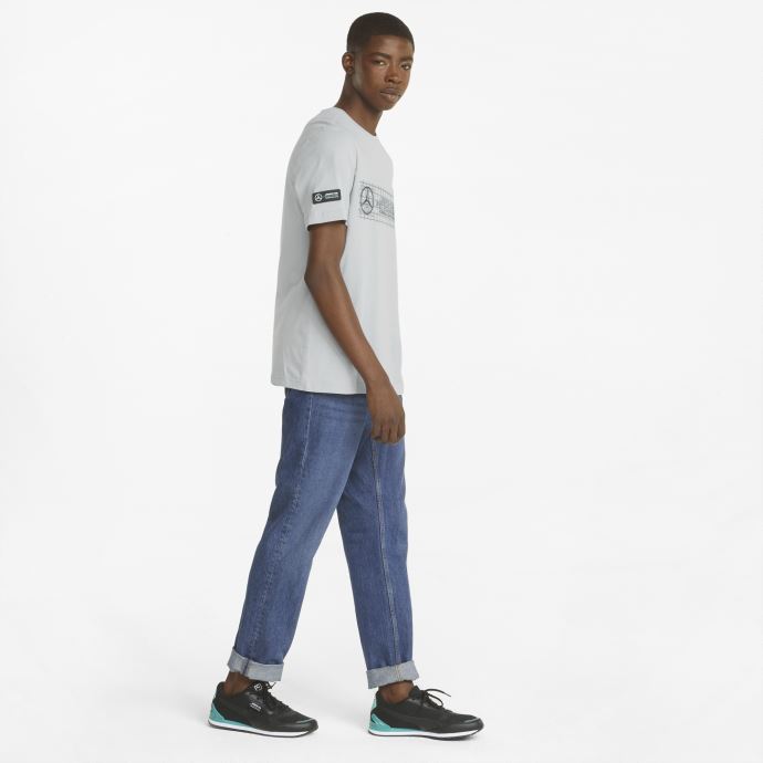 T-shirt Mercedes Team Argent Logo Mercedes F1 Pour Homme Puma Canada
