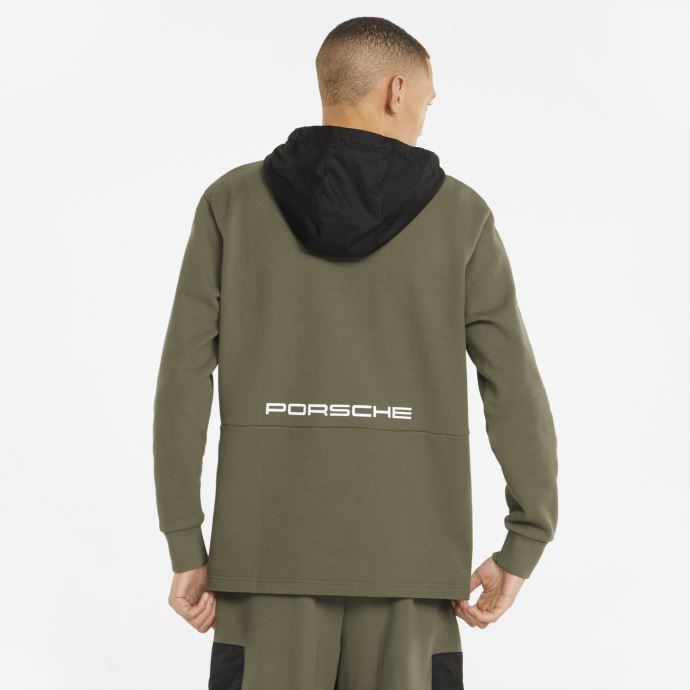 Puma Canada Porsche Legacy Statement Sweat à Capuche Homme Vert Mousse