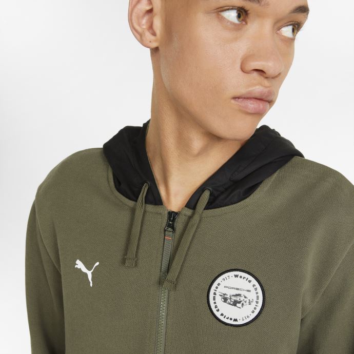 Puma Canada Porsche Legacy Statement Sweat à Capuche Homme Vert Mousse
