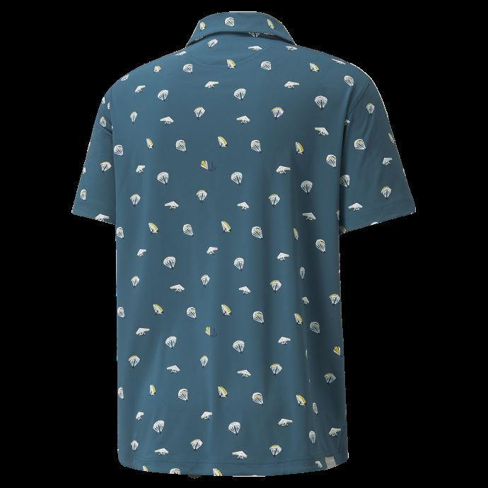 Mattr Hangtime Polo De Golf Pour Homme Puma Canada Bleu Corail-maïs
