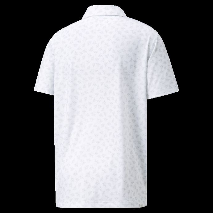 Polo De Golf Puma Canada Mattr Pollination Pour Hommes Blanc Brillant-taille Haute
