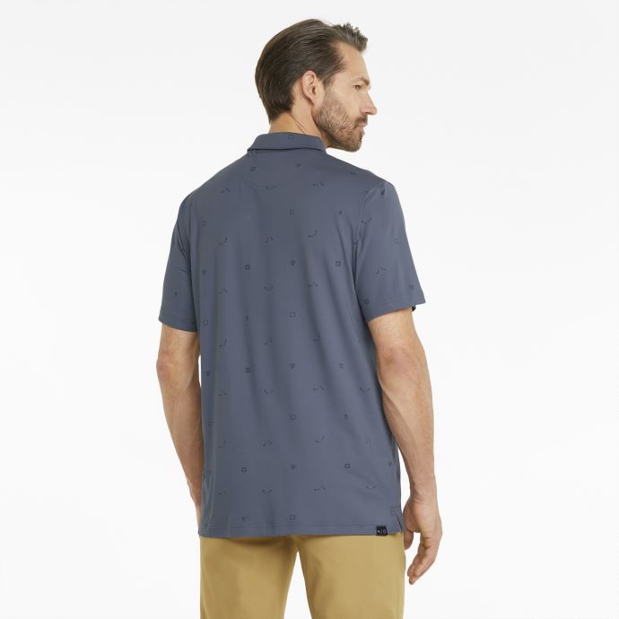 Puma Canada Cloudspun H8 Polo De Golf Pour Hommes Soirée Sky-marine Blazer