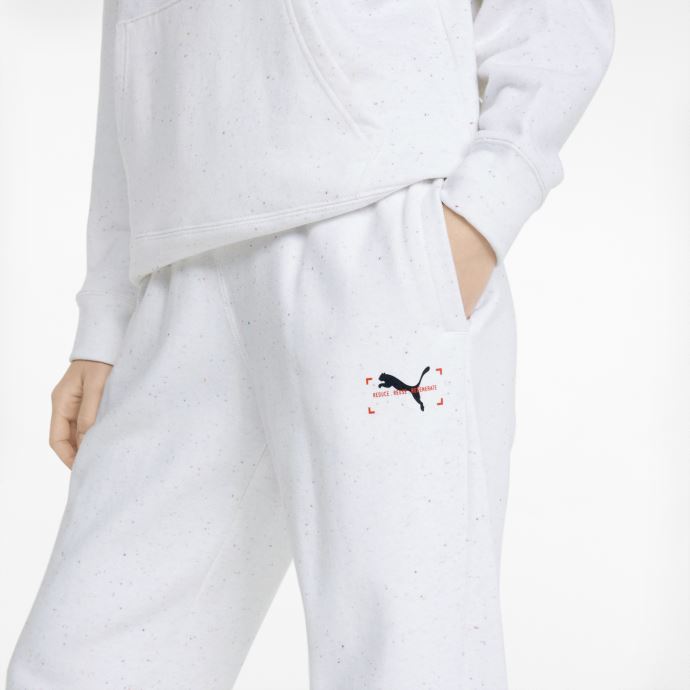 Re:collection Pantalon Décontracté Femme Puma Canada Chiné Immaculé
