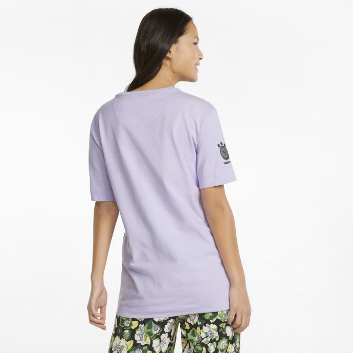 T-shirt Puma Canada X Liberty Badge Femme Lilas Pastel