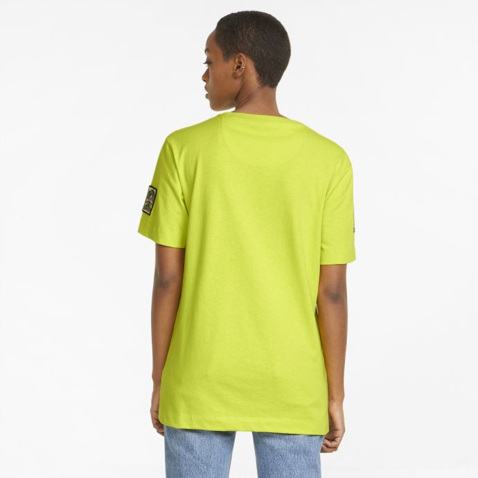 Soufre Printemps Puma Canada X Liberty Badge T-shirt Pour Femme