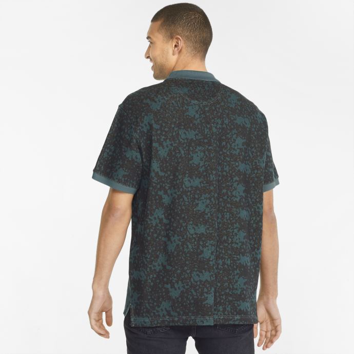 Puma Canada X Butter Goodies Polo Homme Mineral Blue--aop