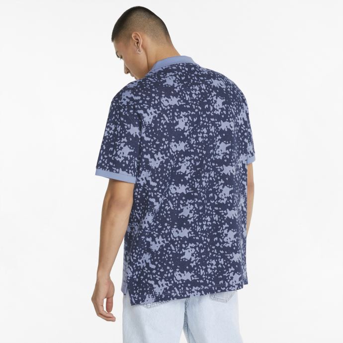 Puma Canada X Butter Goodies Polo Homme Elektro Violet--aop