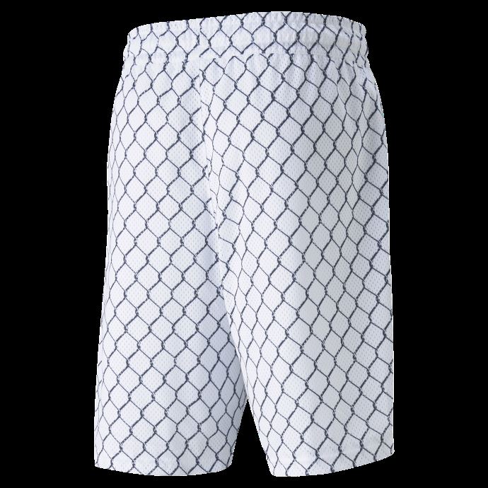 Short De Basket-ball D'entraînement Imprimé En Maille Pour Hommes Puma Canada Blanc
