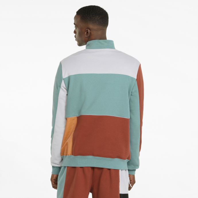 Pull De Basketball Puma Canada Signature Pour Homme Bleu Minéral