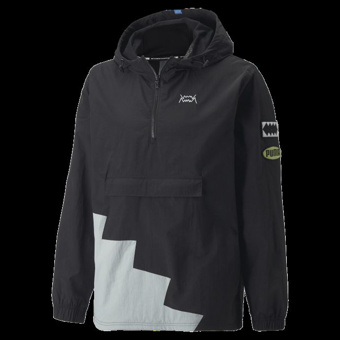 Coupe-vent De Basketball Puma Canada Black-harbor Mist Short Corner Pour Hommes
