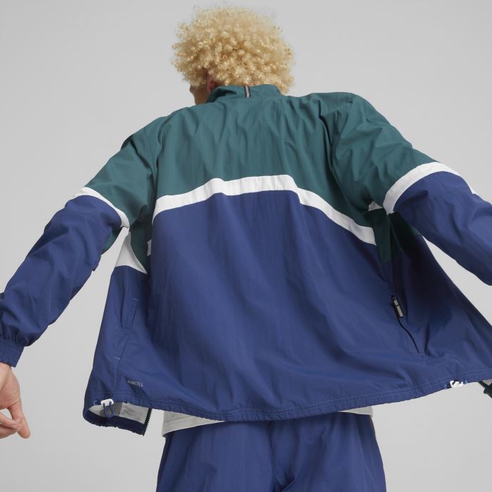 Veste De Basketball Puma Canada Varsity Green-blazing Blue Clyde Pour Homme