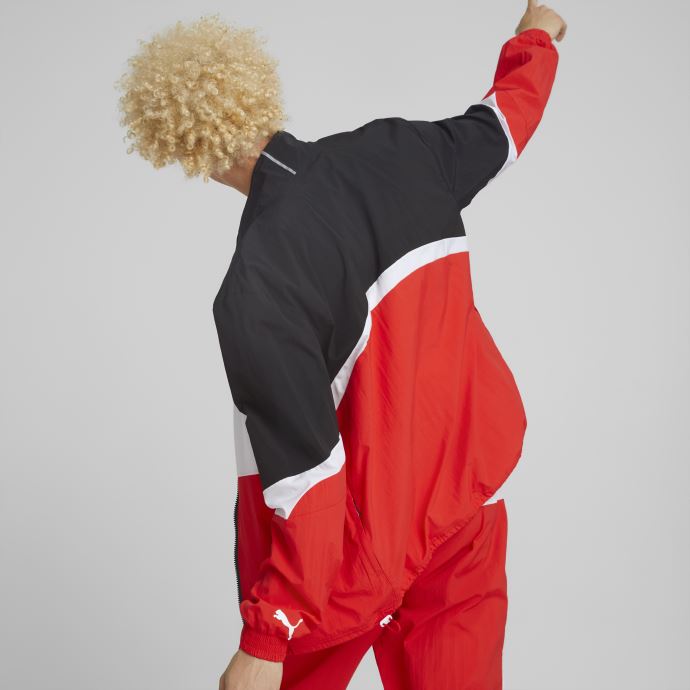 Veste De Basketball Puma Canada Clyde Pour Hommes Noir-rouge à Haut Risque