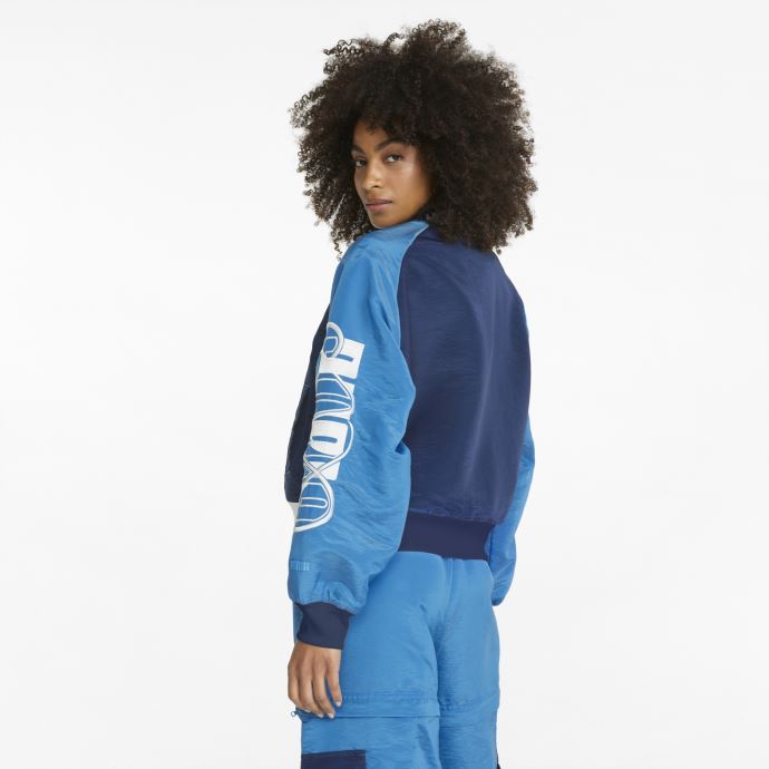 Veste De Basketball Femme Bout A Bucket Puma Canada Vallarta Blue-ocean Dive