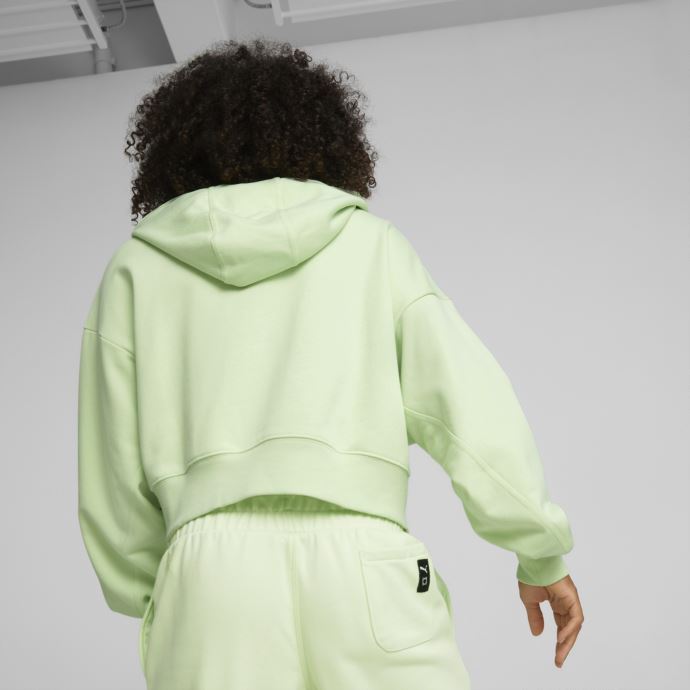 Sweat à Capuche De Basket Court Femme Pivot Puma Canada Pistache