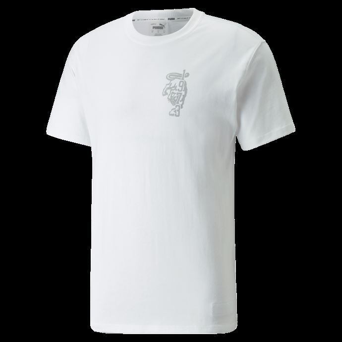 T-shirt De Basketball Puma Canada Inbounds Blanc Pour Hommes
