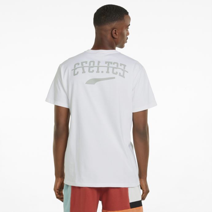T-shirt De Basketball Puma Canada Inbounds Pour Homme Blanc
