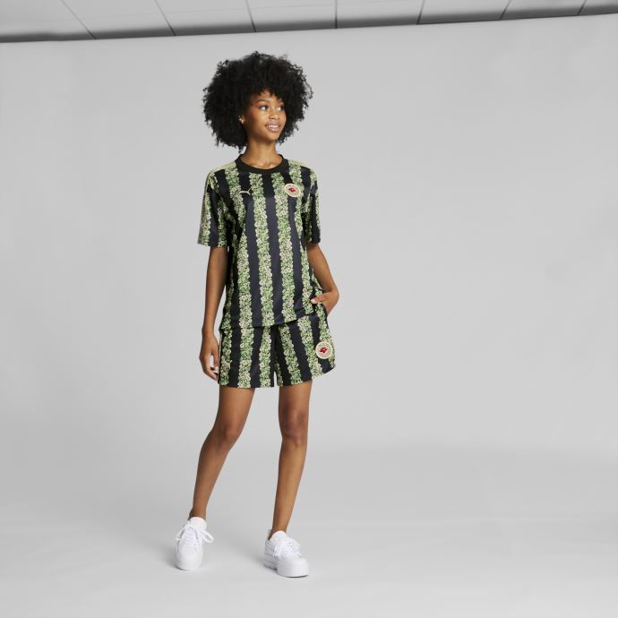 Maillot De Foot Puma Canada X Liberty Femme Noir-aop